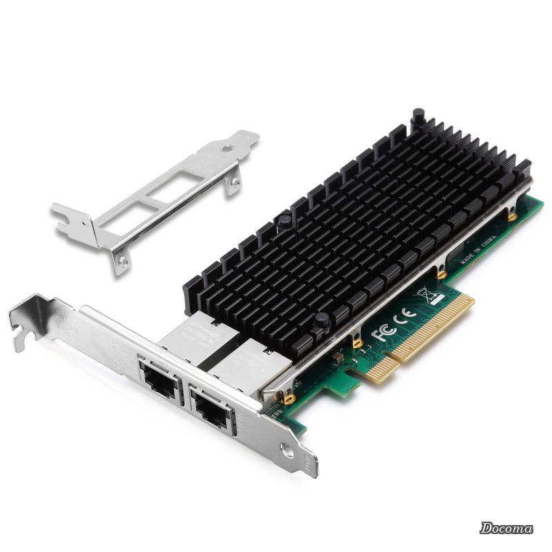 【送料無料】PCI-E LANカード、Intel X540チップ搭載 Intel X540-T2互換 10G デュアルRJ45ポート NICネットワークカード PCI Express X8 イーサネットアダプターWindows/Windows Server/Linux/FreeBSD/VMware ESXiをサポート PCサーバ用|ドゥコマ