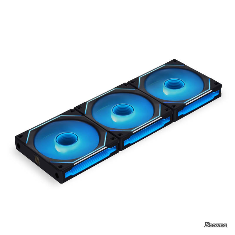 【送料無料】ケースファン 「UNI FAN」シリーズ UNI FAN SL INFINITY 120 ブラック 3Pack デイジーチェーン リバーシブルケーブルモジュール インフィニティーミラー搭載 日本正規代理店品｜ドゥコマ