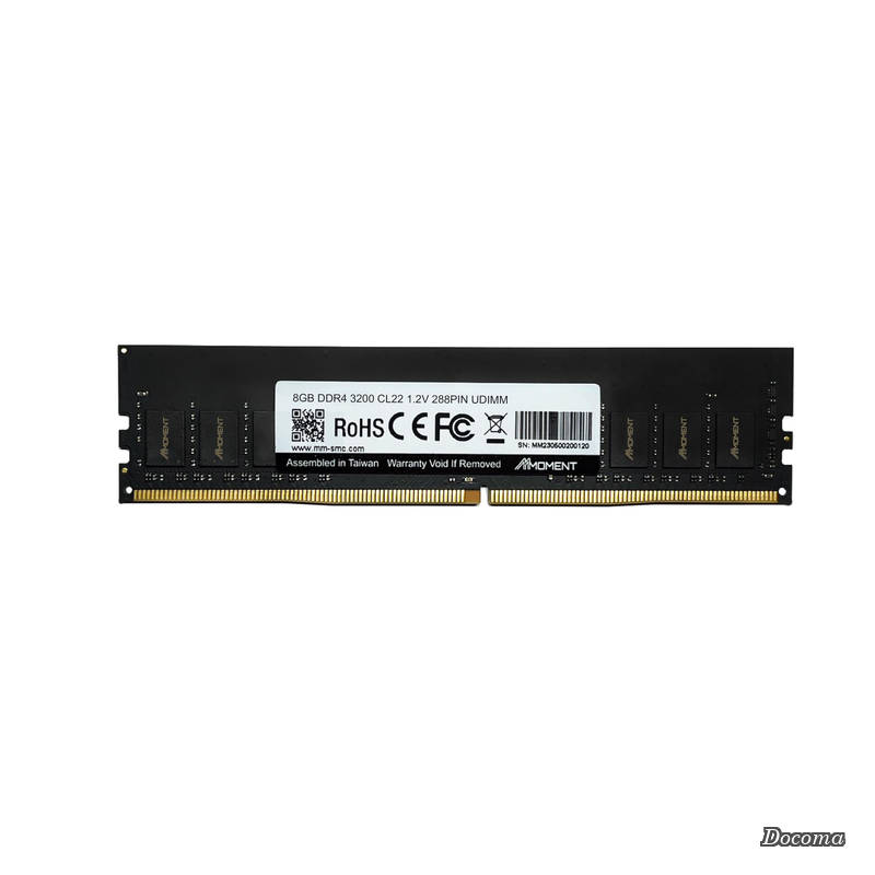【送料無料】DDR4 8GB 3200Mhz UDIMM デスクトップPC用メモリ (CL22/1.2V/288ピン)｜ドゥコマ