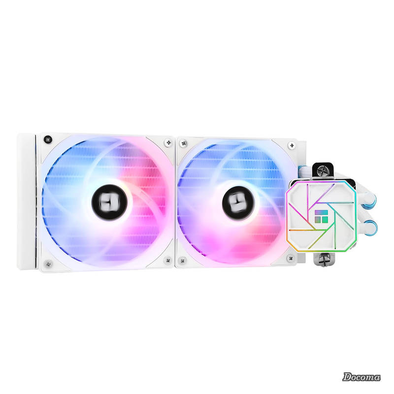 【貨物輸送無料】AQUA ELITE 240 WHITE V3 流動物中央処理装置冷房装置、AIO揚水機尖端素晴らしい回転させる数3300RPM、TL-C12B-S V2×2 PWM気違い、AMD/AM4/AM5、Intel LGA1150/1151/1200/2011/1700用、電子計算機中央処理装置 Aio冷房装置
