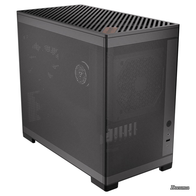 【貨物輸送無料】パソコン入れもの MiniArt 4 黒いこと 120粍気違い3個を標準尺度積み上げるしたミニ円柱パソコン入れもの OKINOS MiniArt 4 Compact MicroATX Case