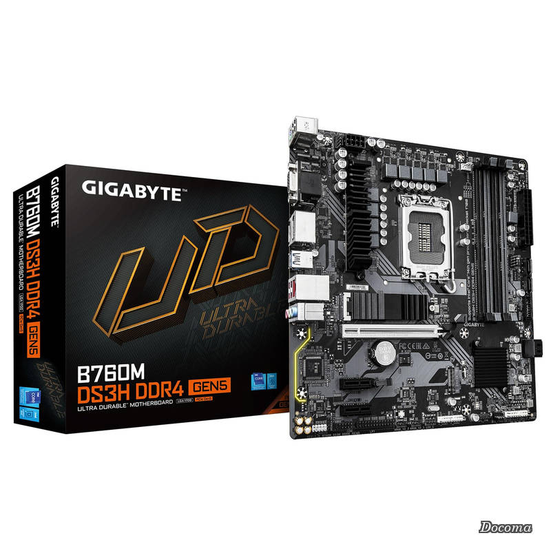 【貨物輸送無料】B760M DS3H DDR4 GEN5 Micro-ATX お母さんゲーム盤 MB6953