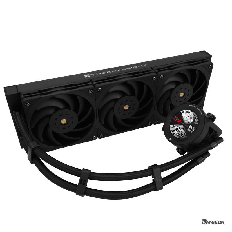 【貨物輸送無料】CORE VISION 360 黒いこと 中央処理装置 AIO 冷房装置、480*480解像力のIPS LCD映写幕、AM5\u0026Intel 1700/1851用、高性能360規格水冷冷却器、2.1in取りはらい能力のある見せびらかす付き添い人
