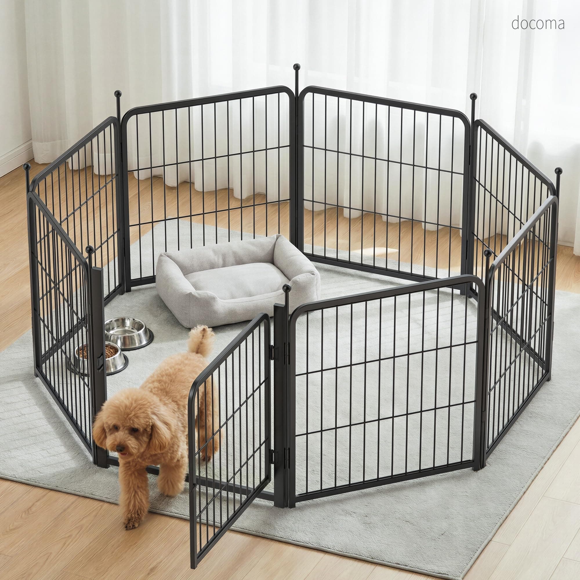 【貨物輸送無料】犬用倶楽部 8 枚ダイアログボックス 中小型犬相応う 自由形状うつり変わり スチール写真製 安全性のある鍵を掛ける付き添い人 逃げ失せる押しとどめる 折りたたみ式 手道具不必要 精神的な統合飾り気の無い 赤ちゃんでもとり備える可 安定した性 屋内室外兼用 持ちはこび助けになる 愛玩動物駒寄せ 犬ゲージ フローリング相応う 上滑り打ちきり付き添い人 高さ 60糎