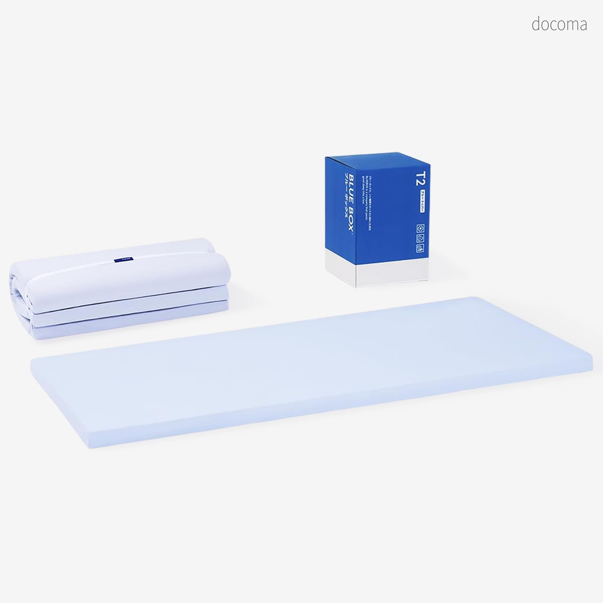 【貨物輸送無料】Box マットレス 敷布団 厚さ6糎 三つ折り 腰の苦しむことから切り上げる 極密集して 抗菌防臭除湿産業 折りたたみ マットレス 2層手合い 横向き 仰向け 耐圧集権排除 五体受け支える 通気性 青色トッパー 低手向かい (シングル T2 97糎)