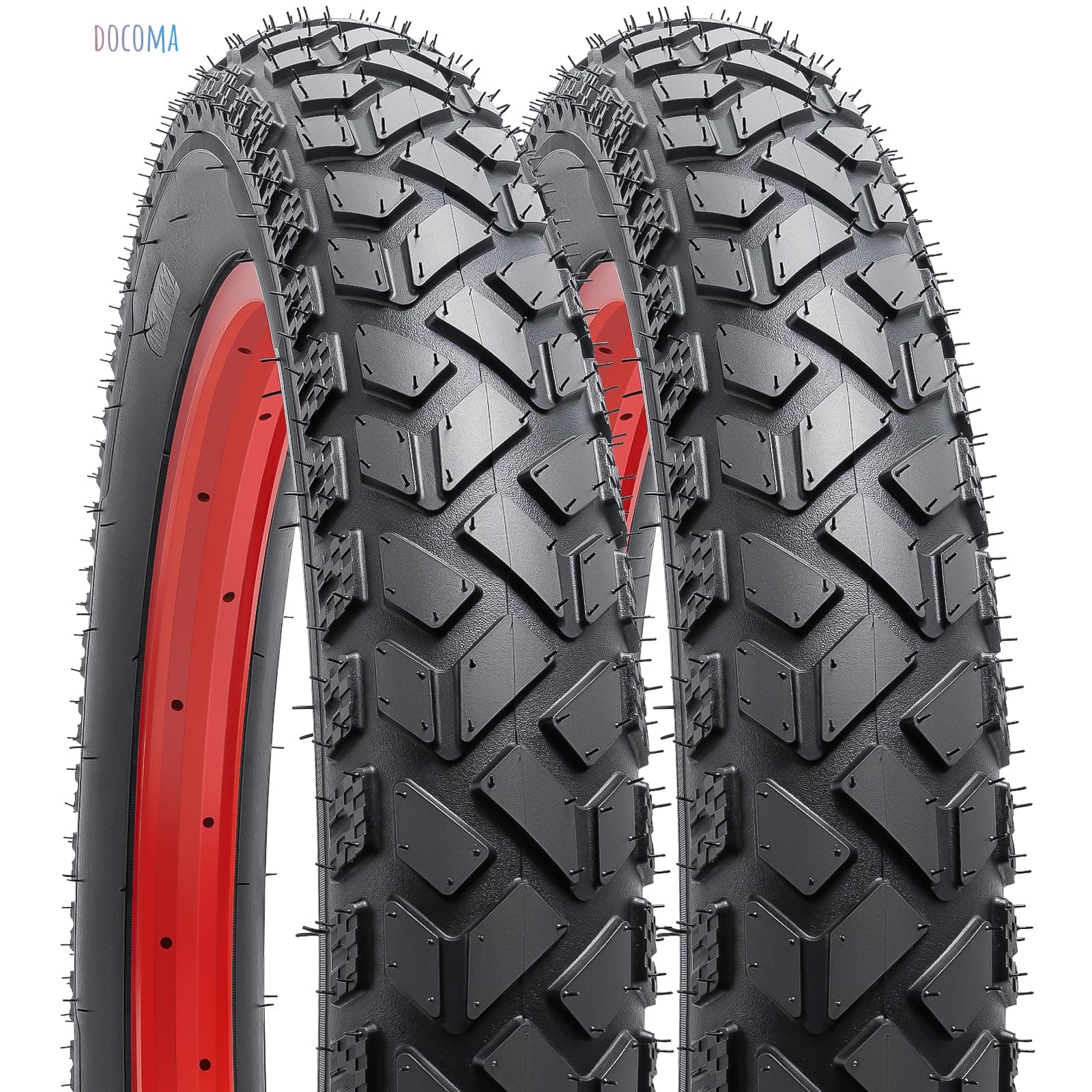 【送料無料】2本 20 3.0 タイヤ 20x3.0 76-406 自転車 タイヤ 適用 20インチ 3.0 ファットバイク Y-201-A|ドゥコマ