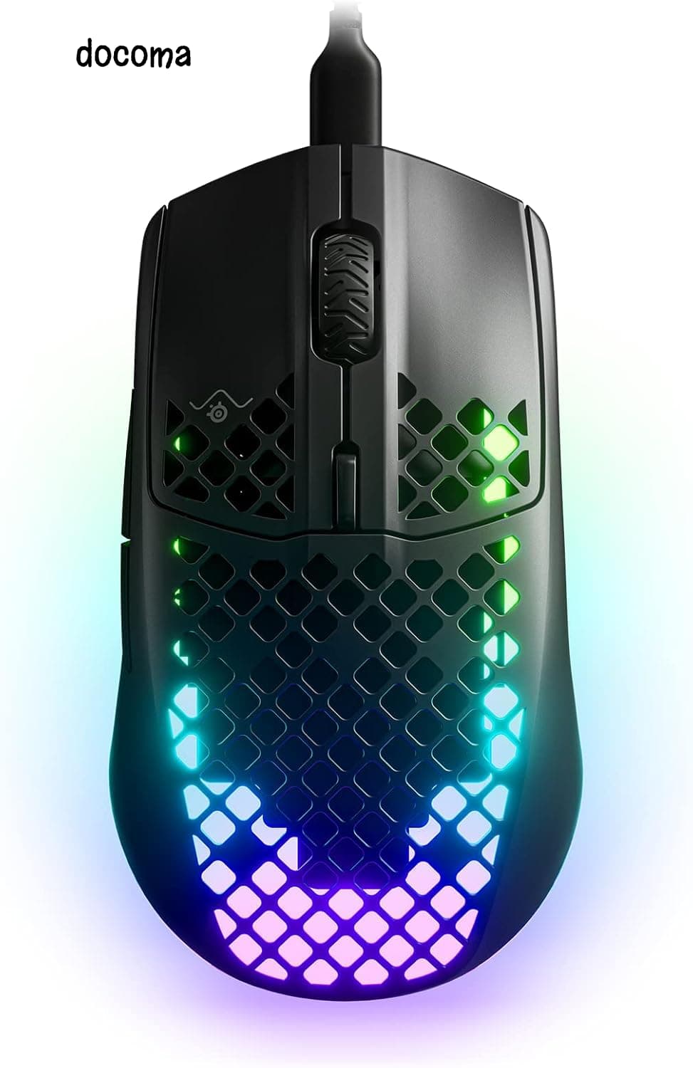 【送料無料】ゲーミングマウス 無線 Aerox 3 Wireless Onyx 2022 超軽量 TRUEMOVE AIRセンサー搭載 Quantum Wireless 2.0テクノロジー IP54規格 防水 防塵 62612J｜ドゥコマ