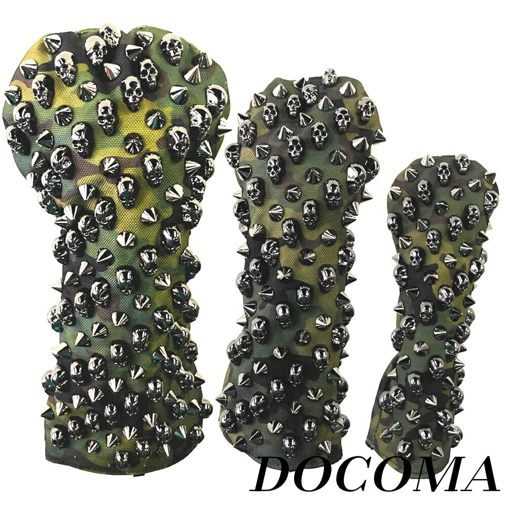 【まとめ買いで最大500円OFFクーポン!】【送料無料】Headcovers ドライバー/ウッド/ユーティリティ ヘッドカバー 3個セット DR*FW*UT 迷彩