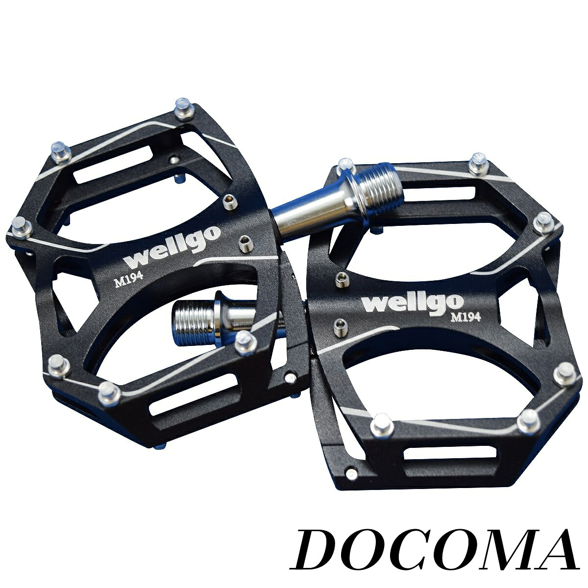 【まとめ買いで最大500円OFFクーポン!】【送料無料】ピン付 CNC 薄型 ブラック 260g ロード/ATB/MTB M194 6,253円