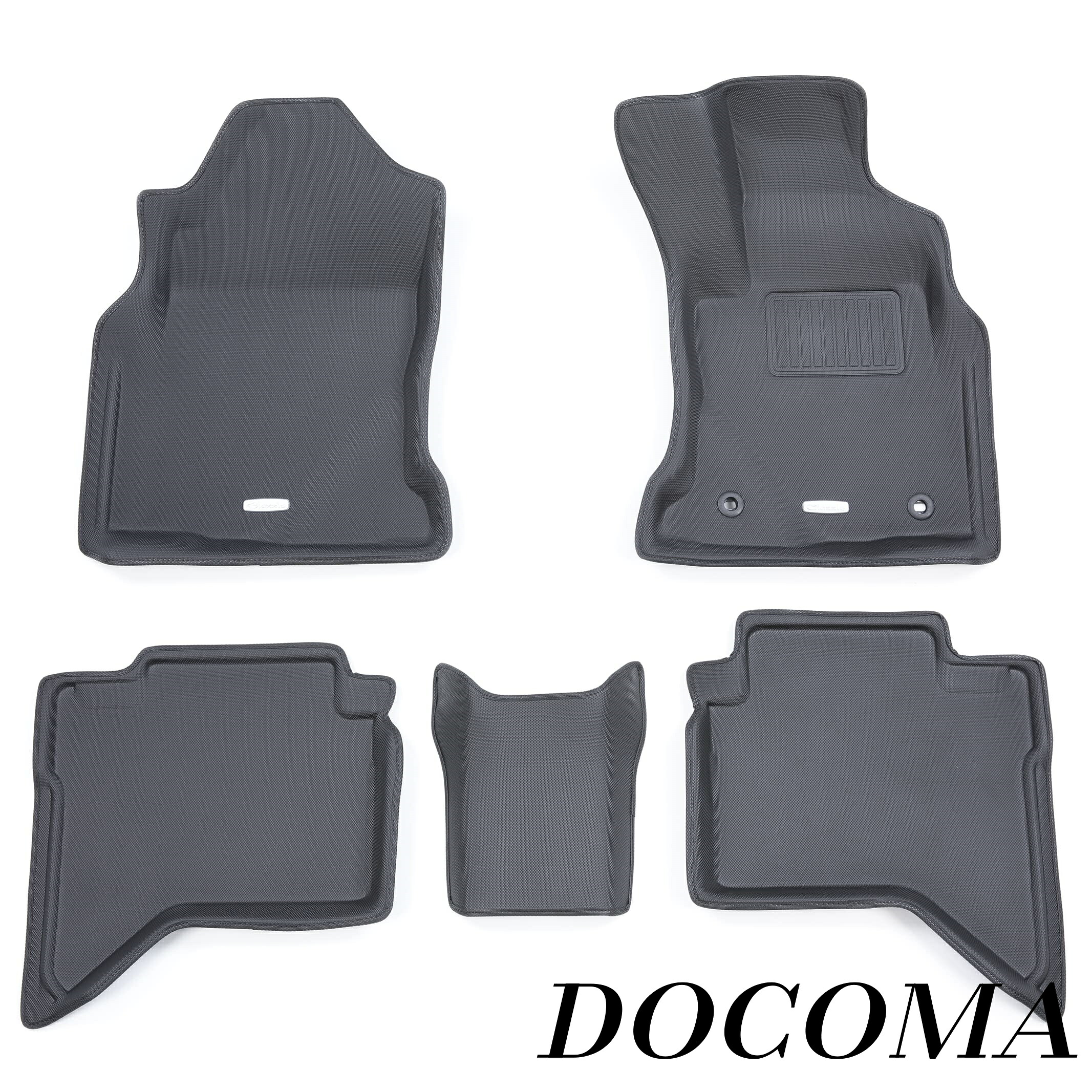 【まとめ買いで最大500円OFFクーポン!】【送料無料】フロアマット 立体タイプ 1台分セット ハイラックス GUN125 H29/9~ NEWラバータイプ ブラック ET-1200 【5EETB1200K】｜ドゥコマ
