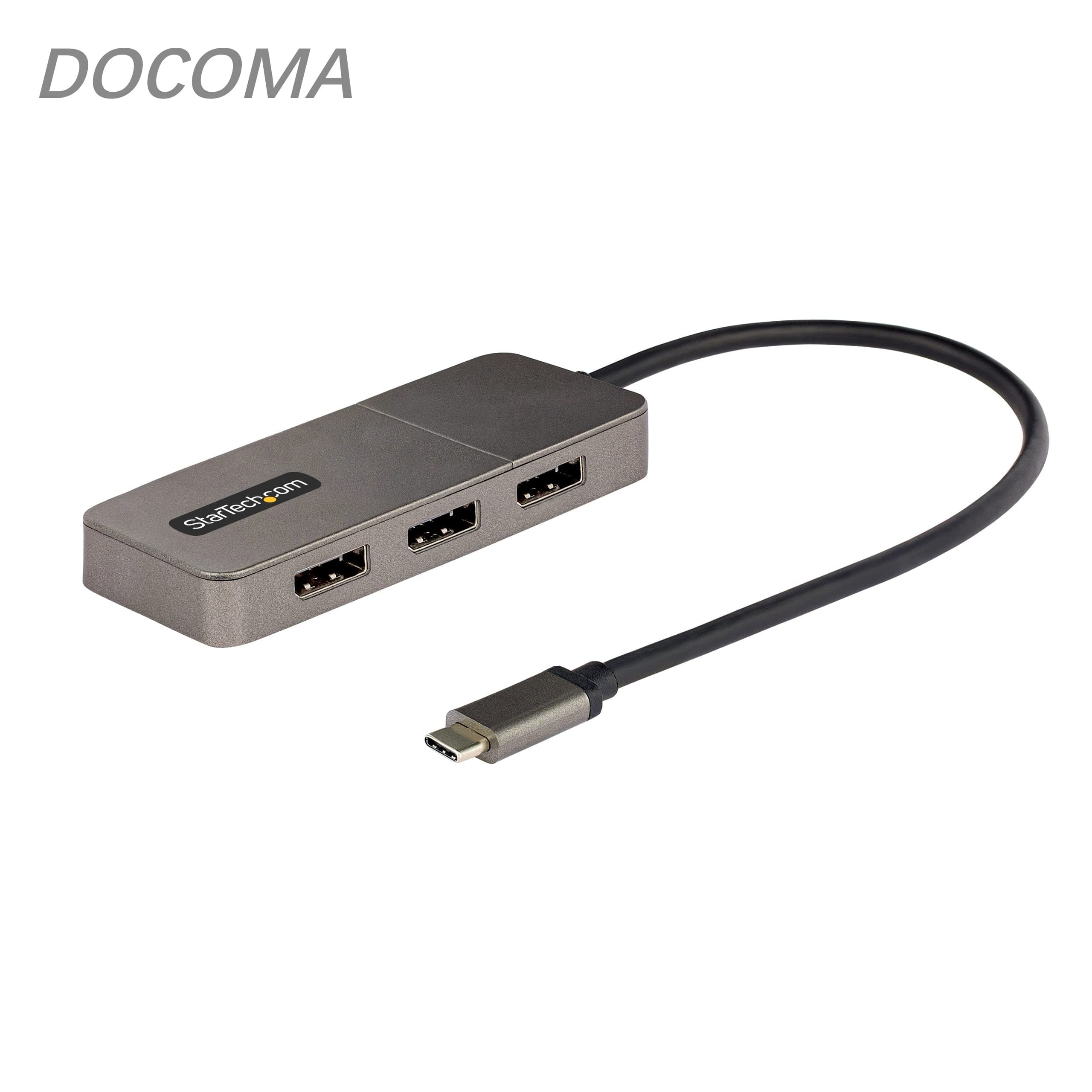 【送料無料】.om USB-C - 3x DisplayPort 1.4 変換アダプター/3画面/4K60Hz/USB4 TB4 TB3 対応/Windowsのみ/MSTハブ/ノートPC用 マルチディスプレイ 拡張ハブ MST14CD123DP|ドゥコマ