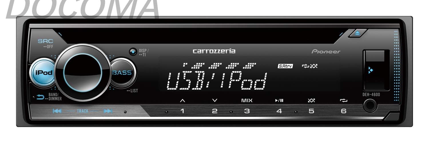 【送料無料】カーオーディオ DEH-4600 1D CD USB iPod iPhone AUX DSP カロッツェリア｜ドゥコマ