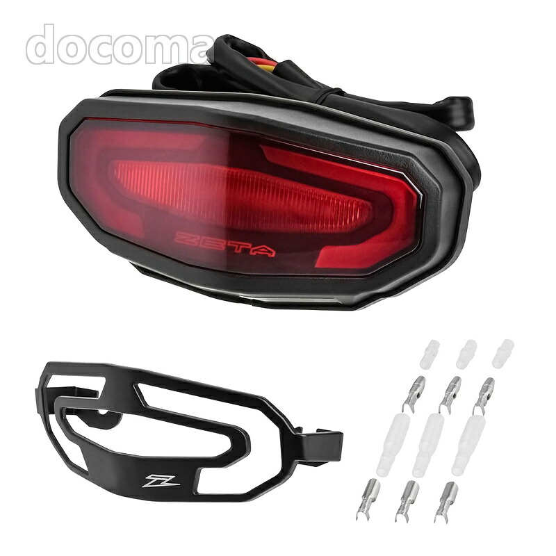 【送料無料】RACING) LED ライン テールライト レッド 軽量 防水 コンパクトデザイン 汎用 F5950｜ドゥコマ
