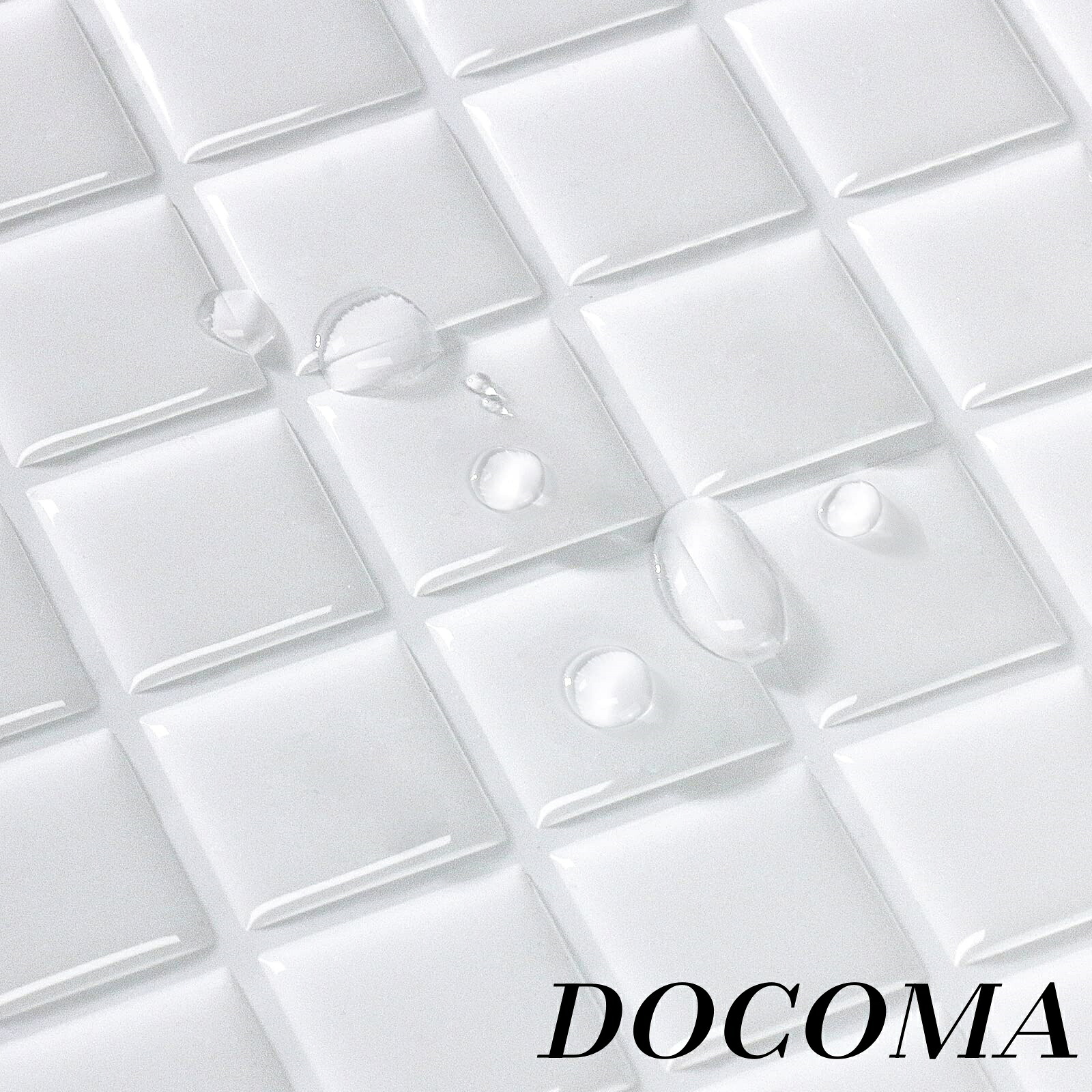 【まとめ買いで最大500円OFFクーポン!】【送料無料】防水 耐熱 キッチン 洗面所 トイレ DIY 家具やアイテムの装飾 タイルシート 壁紙シール 3D リメイクシート (30x30cm 20枚 モザイク・ホワイト)