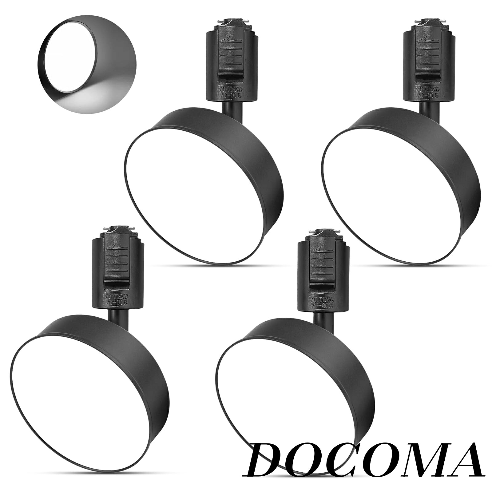【まとめ買いで最大500円OFFクーポン!】【送料無料】LED搭載 大光量1100lm アメリカ(BridgeLux)LEDチップ 演色性Ra96.5 器具一体型 電球不要 取付簡単(ブラック+昼光色+4個入り)