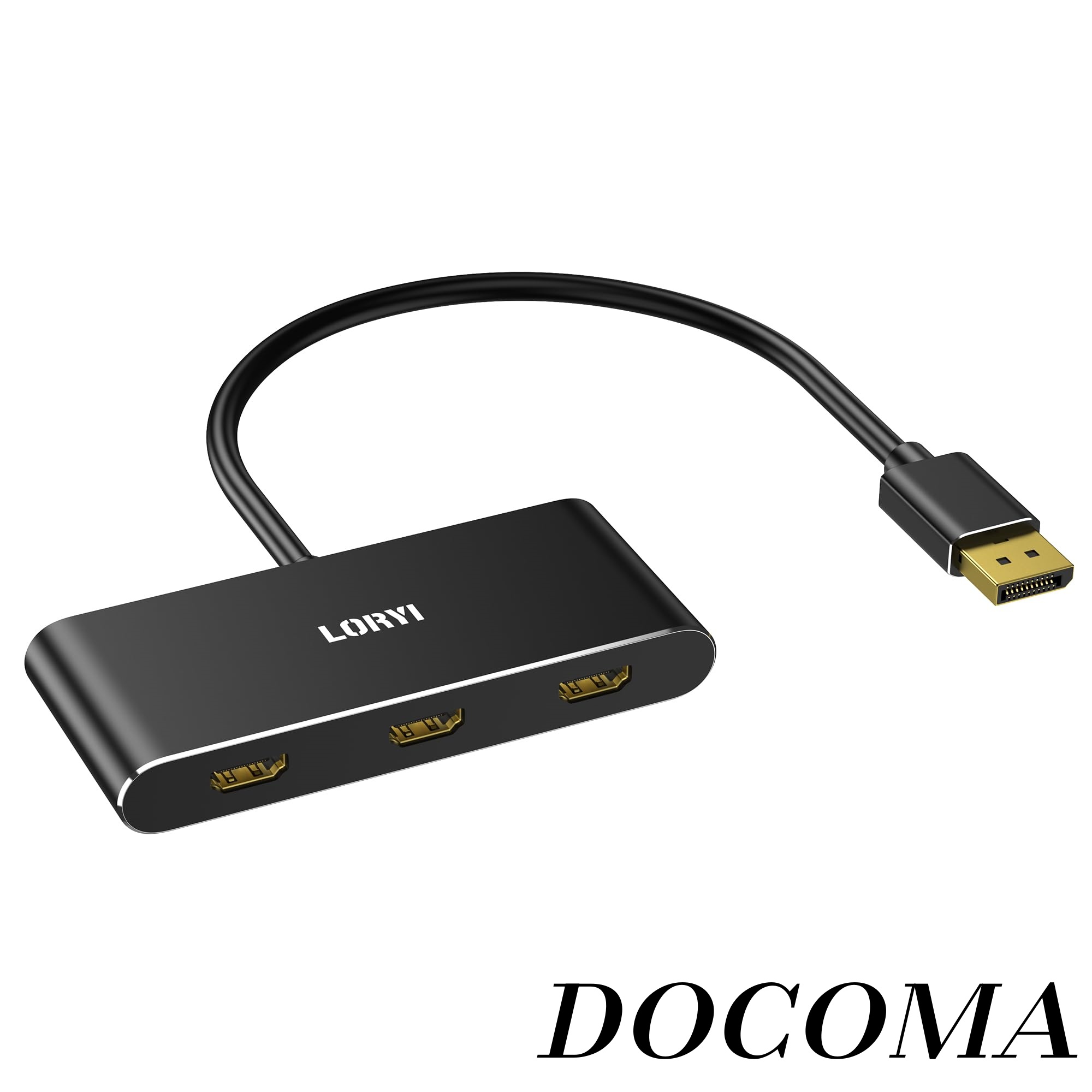 【まとめ買いで最大1000円OFFクーポン!】【送料無料】to 3 HDMI MST ハブ 3ポート シングル8K デュアル4K144Hz トリプル4K@60Hz DisplayPort 1.4 スプリッター モニター DisplayPort 拡張 HDMI 分配器 拡張モード対応 Windowsのみ｜ドゥコマ