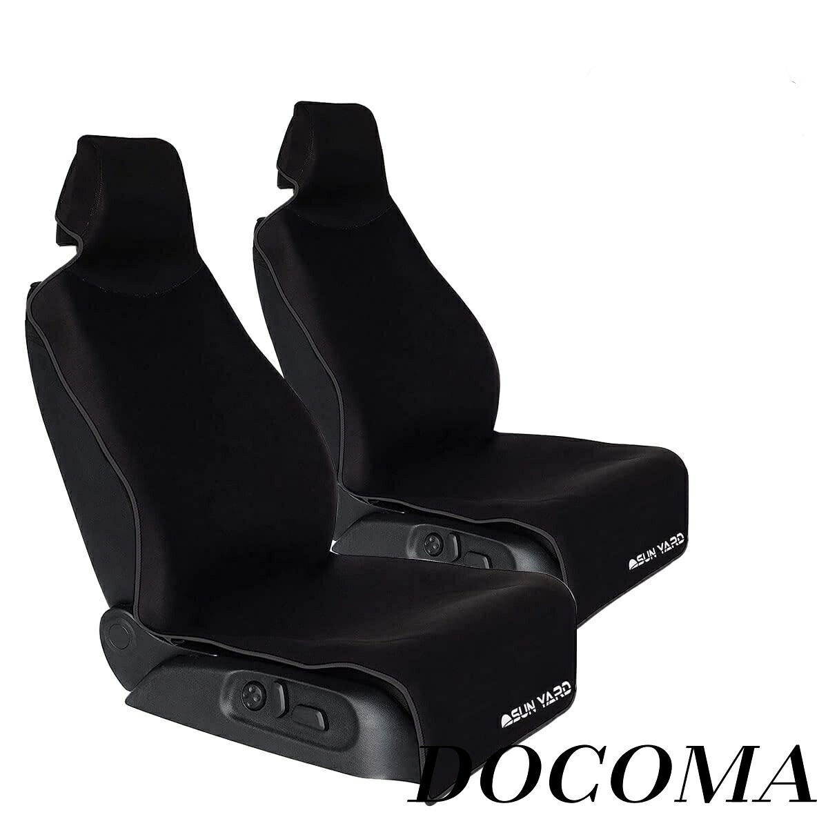 【まとめ買いで最大500円OFFクーポン!】【送料無料】ブラック 2枚セット 車用 前席シートカバー エプロンタイプ 撥水 撥水仕様 抗菌防臭 汚れ防止 フロント席 丸洗い可能 ズレにくい シート保護 ブラック 取付簡単 防水 (2枚セット ブラック)