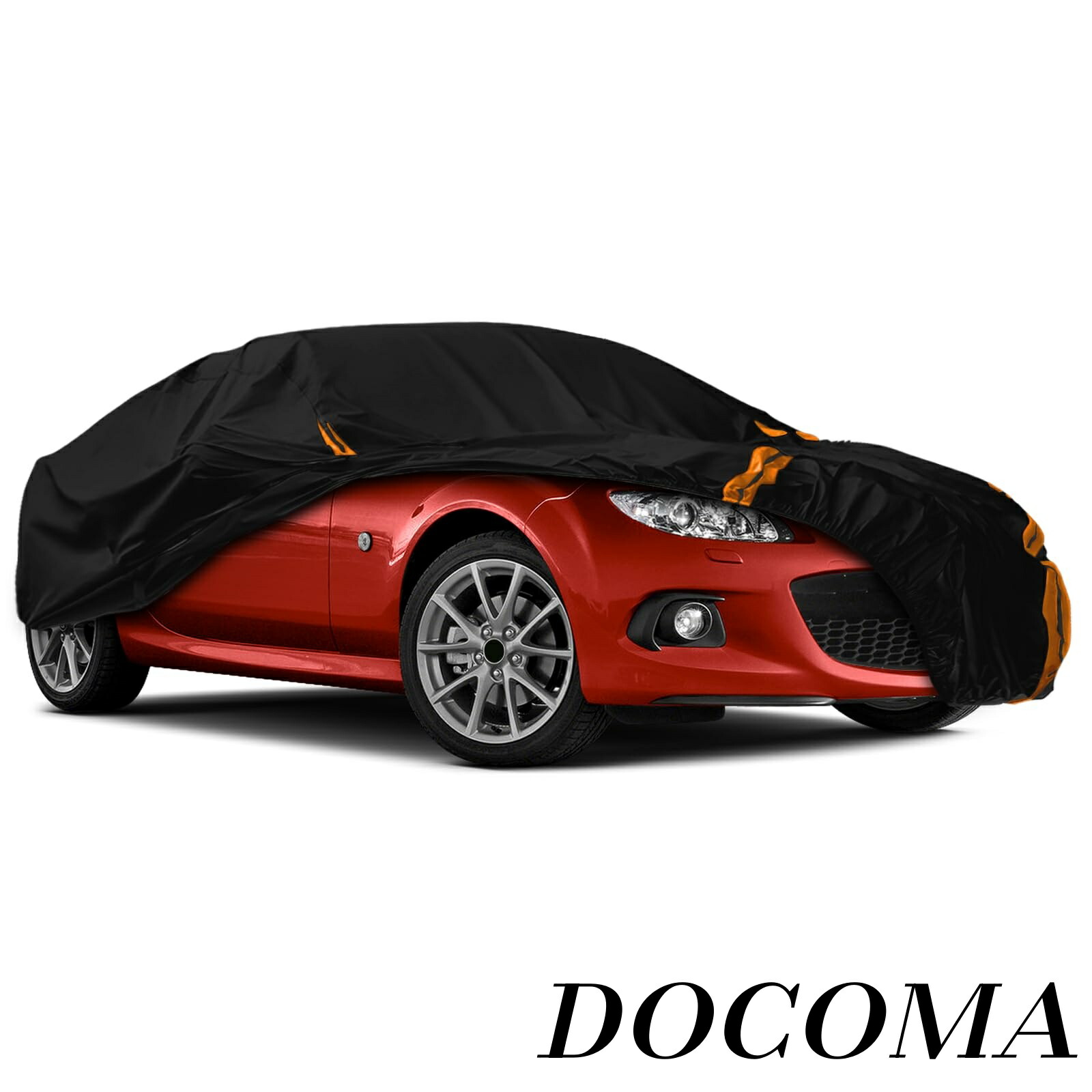 【まとめ買いで最大500円OFFクーポン!】【送料無料】マツダ ロードスター（NB/NC/ND）1998-現行 車フルカバー スポーツカー 防水 裏起毛 防塵防紫外線 黄砂/雪対策 防風 四季対応 ブラック