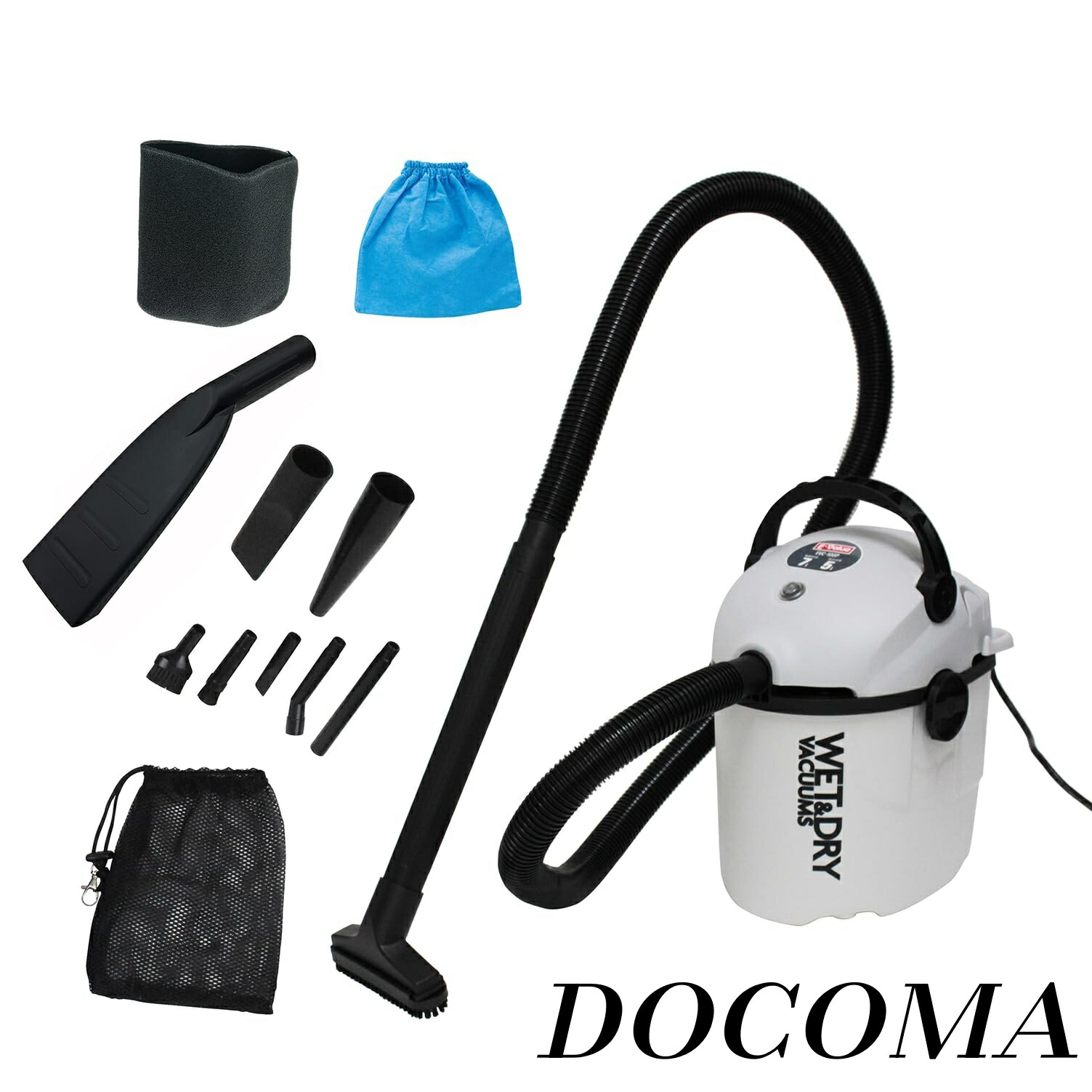 【まとめ買いで最大500円OFFクーポン!】【送料無料】乾湿両用掃除機 10L EVC-100P