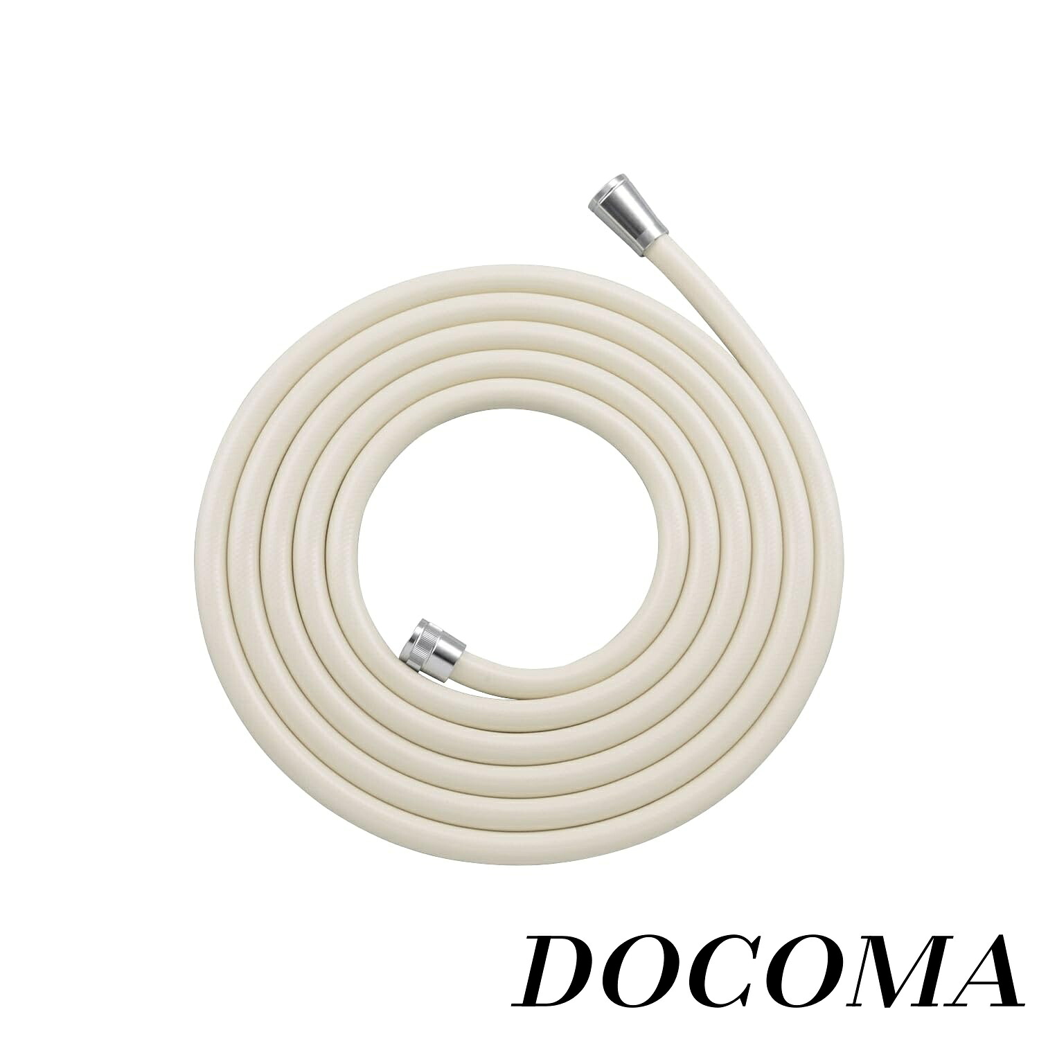 【まとめ買いで最大500円OFFクーポン!】【送料無料】GAONA これカモ シャワーホース 4ｍ アイボリー 抗菌 アダプター付き GA-FK111｜ドゥコマ