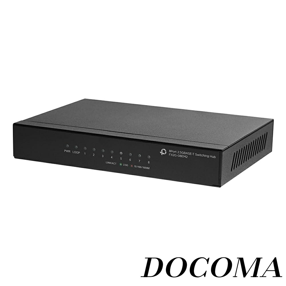 【まとめ買いで最大500円OFFクーポン!】【送料無料】Planex 8ポート 2.5GBASE-T 高速 省電力 スイッチングハブ FX2G-08EM2