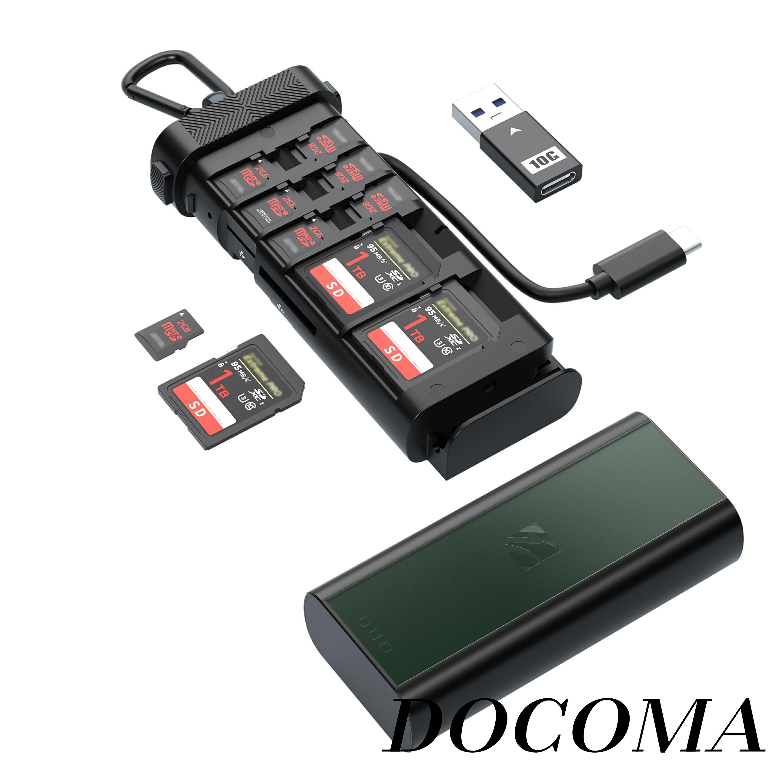 【まとめ買いで最大500円OFFクーポン!】【送料無料】デュオカードリーダーSD、TF Type-C 高速転送、耐久性のあるアルミニウム設計 マルチカード ストレージ プラグ アンド プレイの簡単さをサポート 国内正規品｜ドゥコマ 6,496円