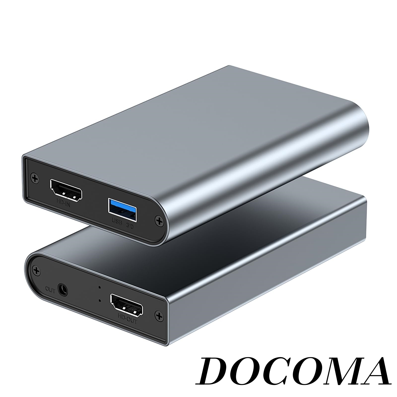 【まとめ買いで最大500円OFFクーポン!】【送料無料】パススルー 4K 60FPS USB 3.0 外付け ビデオキャプチャー HD ゲームキャプチャー ゲーム録画 ビデオ録画 ライブ配信 医用撮像 テレビ録画 生放送用 ライブ配信用キャプチャーデバイス (グレー)