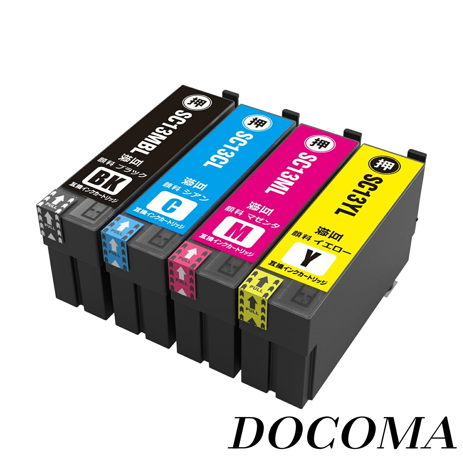 【まとめ買いで最大500円OFFクーポン!】【送料無料】SC13MBL SC13CL SC13ML SC13YL 互換インクカートリッジ 4色セット 全色顔料 大容量 残量表示可能プリンター対応機種 SC-T2150/T3150/T3150N/T5150/T5150N 4,750円