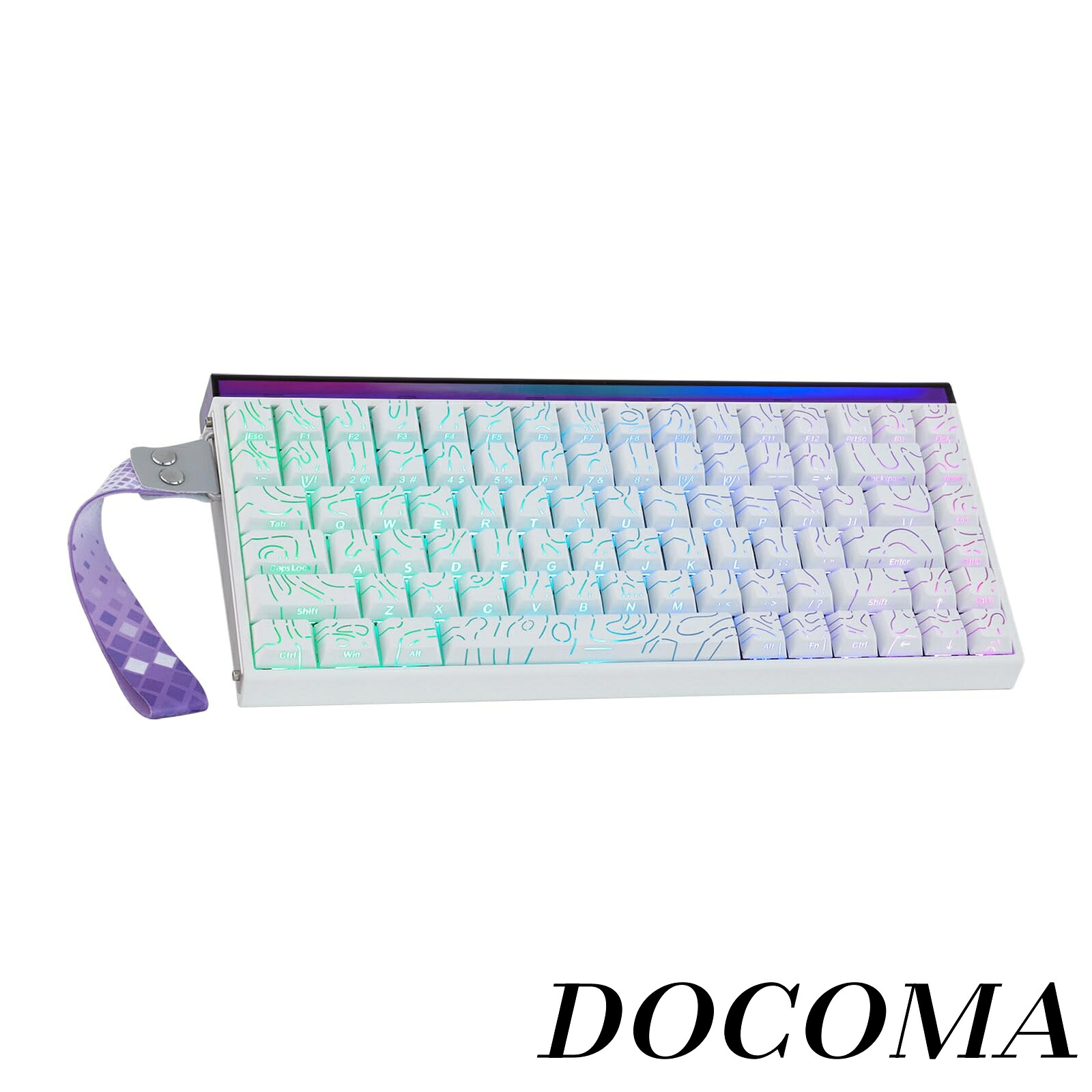 【まとめ買いで最大500円OFFクーポン!】【送料無料】Aula Hero84 HE 有線磁気ゲーミングキーボード ラピッドホール効果キーボード0.01mm 調整可能アクチュエーション 8kHz ポーリング 5 層サウンドダンパー RGB ライトボックス & バックライト付き (White)
