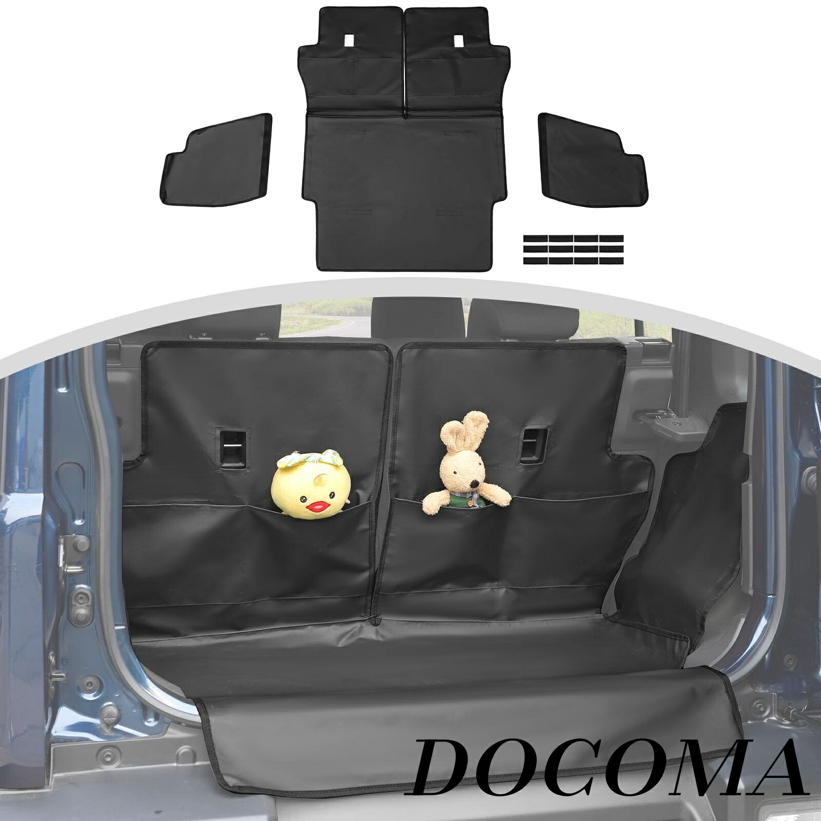【まとめ買いで最大500円OFFクーポン!】【送料無料】車用ペット用 シートカバー マット 対応車種 スズキ ジムニー 2019 2020 2021 2022 2023 2024 2025 JB64 JB74適用 防水 高耐久 滑り止めリカーゴマット（4ドアモデル適用）