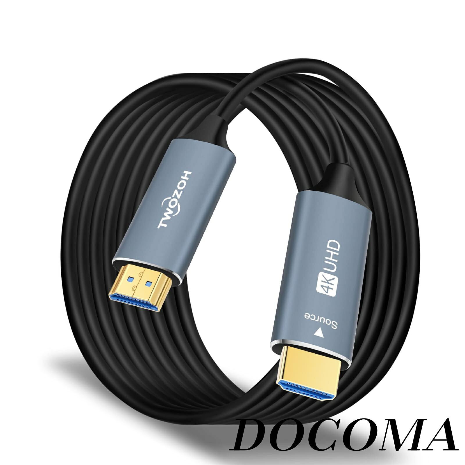 【まとめ買いで最大500円OFFクーポン!】【送料無料】光ファイバーHDMI ケーブル 50M 4K 2.0 60Hz 1080P対応 18gbps超高速HDMI ケーブル 60P 4K/UHD 4:4:4 HDCP 2.2 ARC (5M-150M)