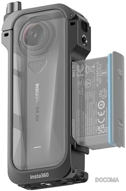 【送料無料】Insta360 X4 Air 対応 軽量メタル製 万能フレーム アクセサリー 保護 クイックリリース コールドシュー 1/4インチネジ穴 マイクウインドシールド 風対策 クリア音声 アウトドア 撮影 アクションカメラ用｜ドゥコマ
