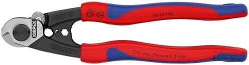 【送料無料】ワイヤロープカッター 5mm対応 190mm クロムバナジウム鋼製 高耐久 業務用 切断工具 ハンドツール｜ドゥコマ