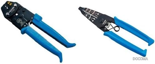 【送料無料】圧着工具 裸圧着端子 裸圧着スリーブ用 圧着ペンチ ワイヤーストリッパー セット サイズ1.25 2 P-732 P-960 片手操作 コンパクト 軽量 作業効率アップ｜ドゥコマ