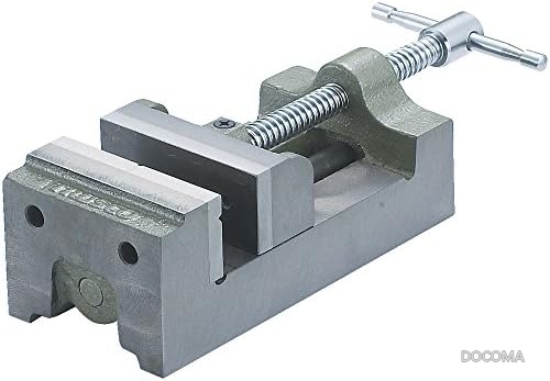 【送料無料】精密作業用 65mm口幅 頑丈ヤンキーバイス グレーシルバー 軽量2.6kg 12kN締付力 卓上固定工具｜ドゥコマ
