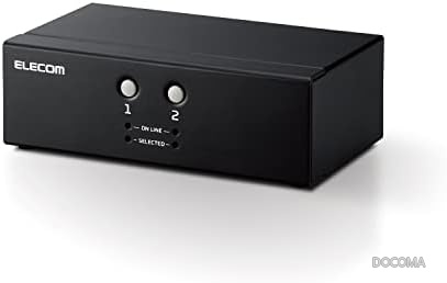 【送料無料】VGA切替器 KVMスイッチ 2台対応 エミュレーション機能 自動スキャン 省スペース 低コスト サーバー管理|ドゥコマ