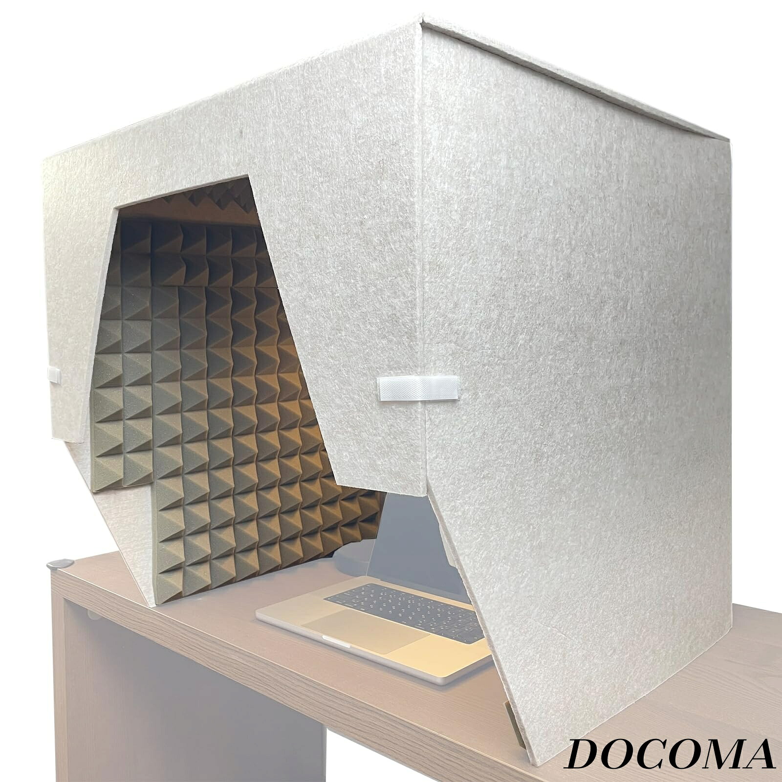 【まとめ買いで最大500円OFFクーポン!】【送料無料】防音シート 卓上吸音ボックス 防音ボックス 仕事用 仕切り パーテーション 録音 会議 放送用 発音練習 電話営業用 テレワークリモートワーク 60.5x60.5x60.5cm