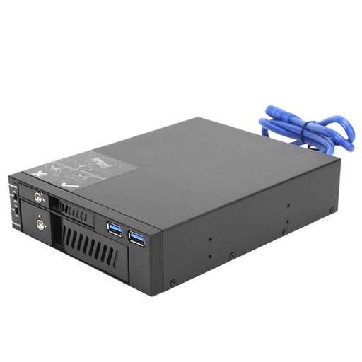 外部エンクロージャー2.5/3.5インチ用SSDケースUSBポート充電可旅行出張会議内蔵ハードディスクハードドライブなし