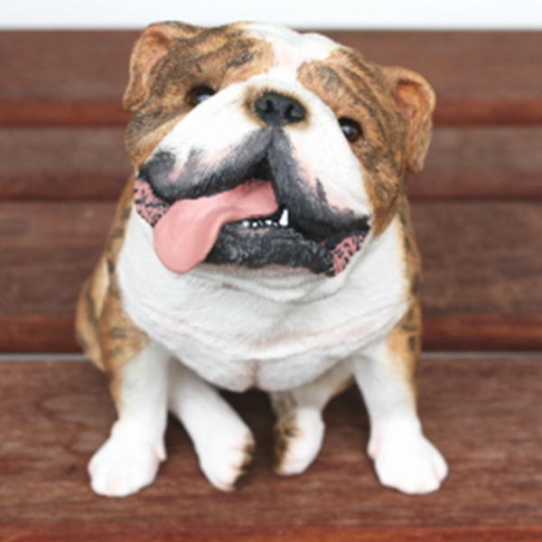 在庫限り　フィギュア　ドッグ　【ブルドッグ/お座りブリンドル】 輸入雑貨　犬雑貨　犬グッズ 23,925円