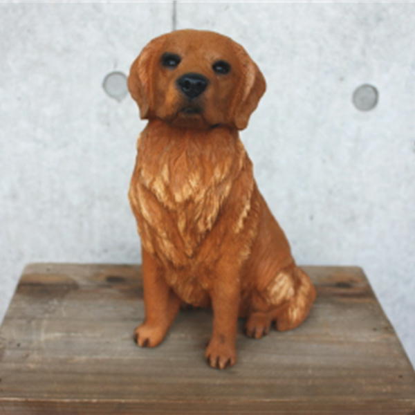 在庫限り フィギュア ドッグ 【ゴールデンレトリーバー/お座り】輸入雑貨 犬雑貨 犬グッズ|犬雑貨専門店 銀屋