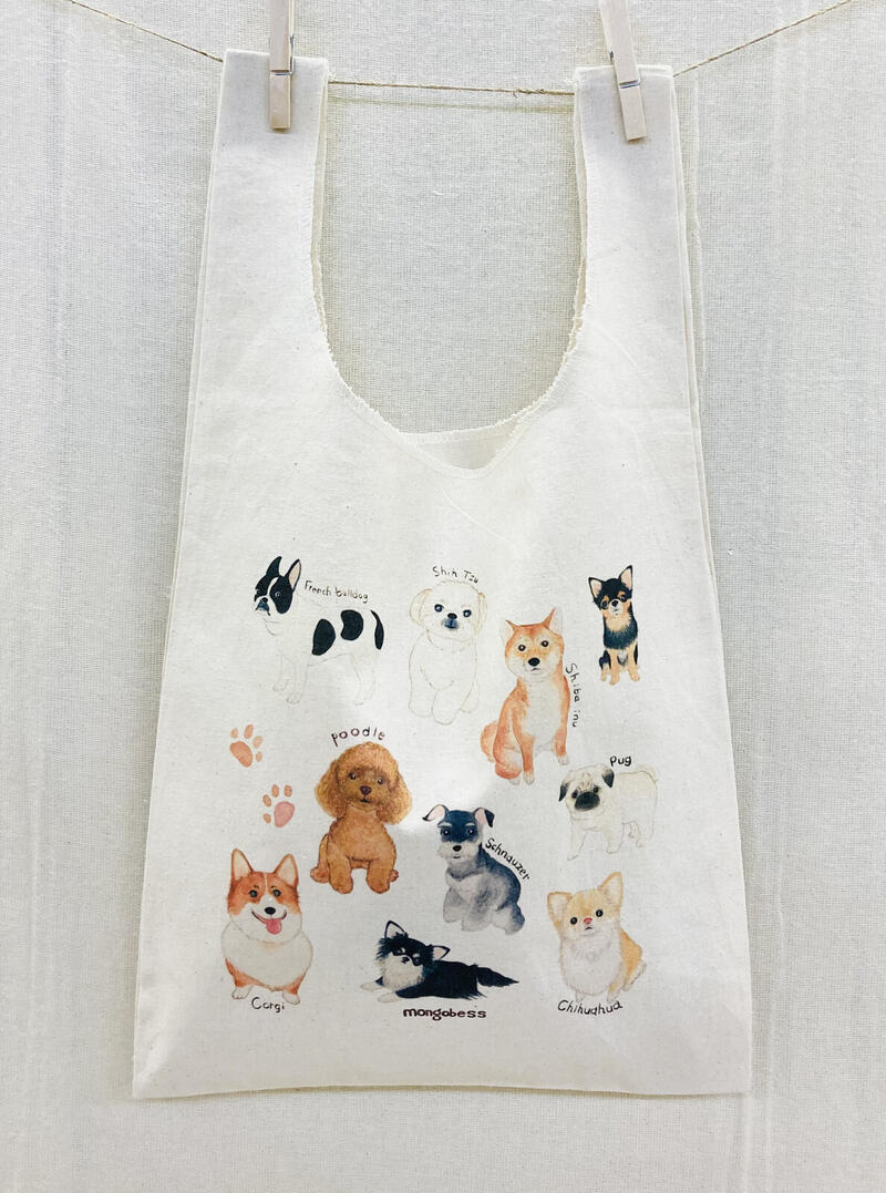 楽天市場】折りたたみエコバッグ うちのこかわいい【犬雑貨・犬