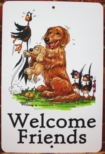 楽天市場】在庫限り ウェルカムボード 【ゴールデン・レトリーバー