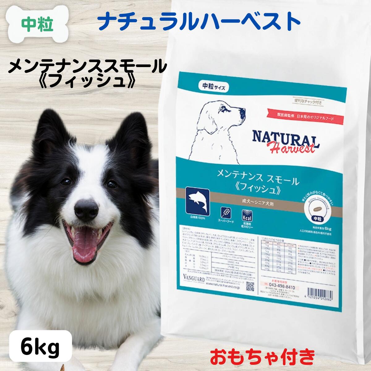 最大限度15％OFFクーポンナチュラルハーベスト 検査と修理 NATURAL Harvest 検査と修理スモール 魚肉 6kg 成犬 老いらく犬