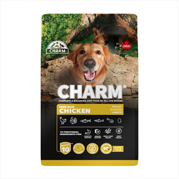 チャーム ドッグフード CHARM フリーランチキンドッグフード 5.4kg プレミアムフード グレインフリー 犬 ナチュラル アレルギー 小粒 無添加 肥満[2605SO]