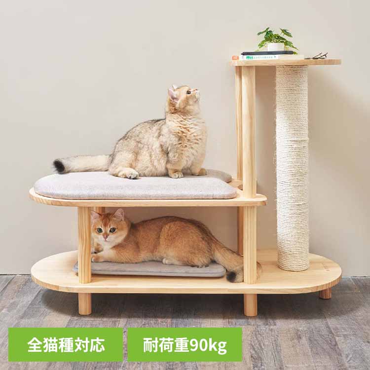 MYZOO キャットタワー 置き型 据え置き ロータイプ 小型 コンパクト TRINESTシューズスツール MZ0047 爪とぎ つめとぎ ツメトギ キャットウォーク キャットステップ 猫用品 ペット用品 猫家具 スツール 爪研ぎ ペット共生 猫部屋 長彩株式会社 【B】