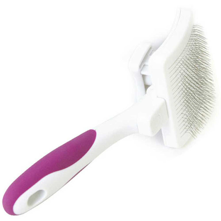 dog brush that collects hair