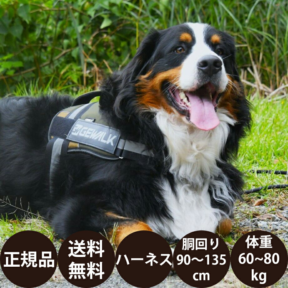 GEWALK ワイルド エクスプローラー コーデュラ エコ LGE121 3XL オレンジ レッド カーキ ブラック [ ハヤブサ ジウォーク 犬 ハーネス 胴輪 丈夫 頑丈 反射素材 夜間 大型犬 超大型犬 ] 6,006円