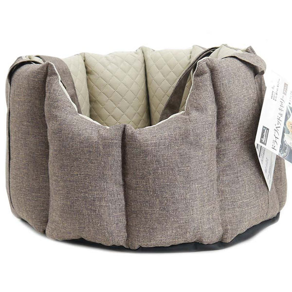 市場 1 飛び出し防止 シンプル ブラウンペット用 ドライブベッド 長さ調節 ペットプロ 超小型犬 キャリー Happydays 小型犬