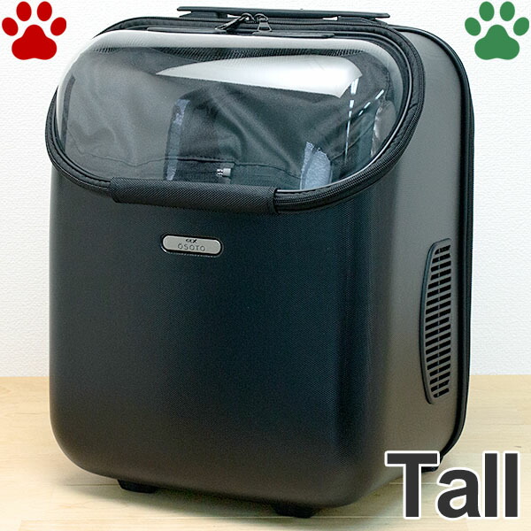 うのにもお得な 0 Gex Osotoキャリー トラベラー Tall ブラック超小型犬 小型犬 猫 軽量 リュック式 リュック型 キャリーケース キャリーバッグ ハード オソトローラー オソトキャリー トール オシャレ かっこいい お出かけ 黒 ジェックス オンライン限定商品