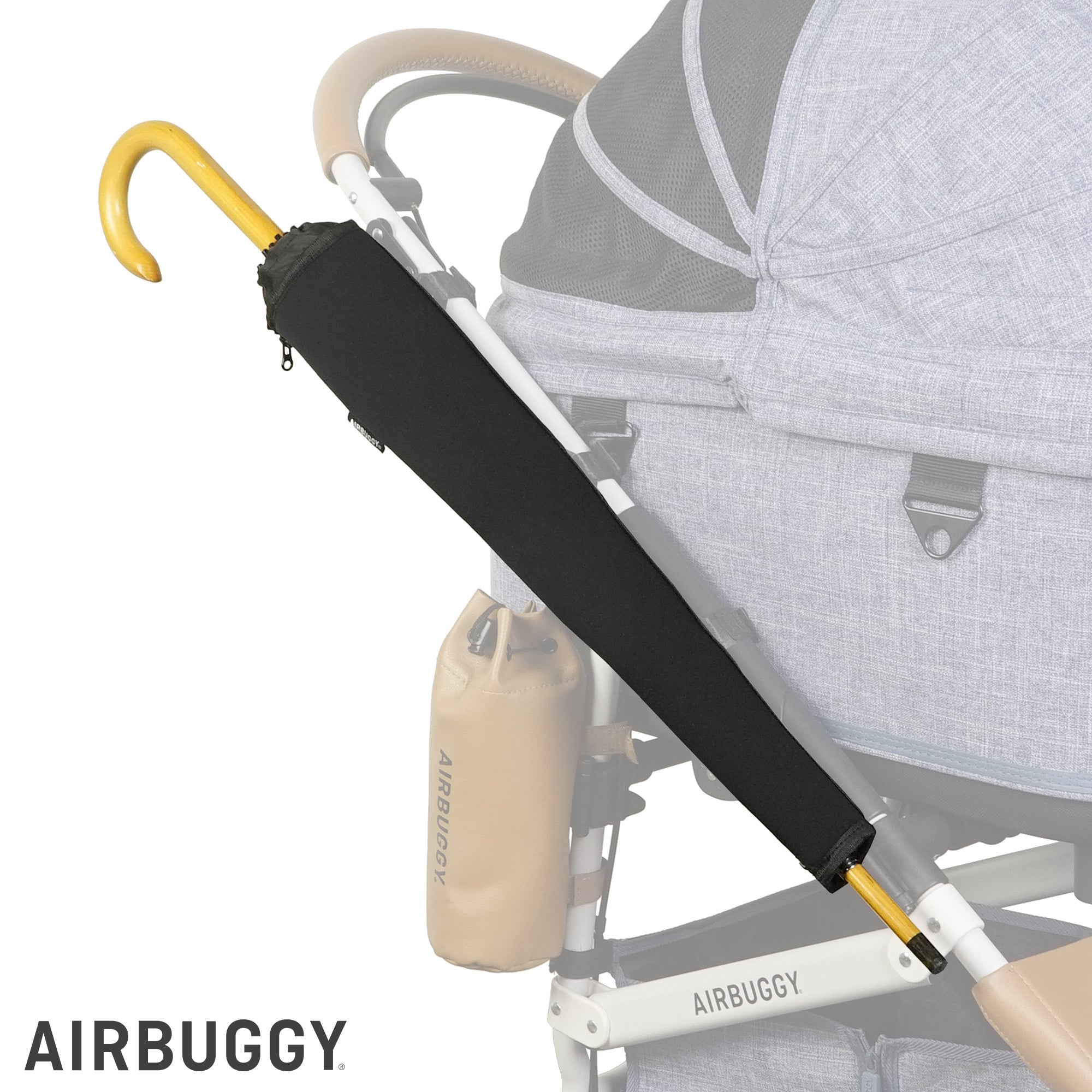 ブランド品 エアバギー AIRBUGGY ※ｵﾌﾟｼｮﾝ※ 小物入れ プーチ eBUGGY HOLDER グレージュ
